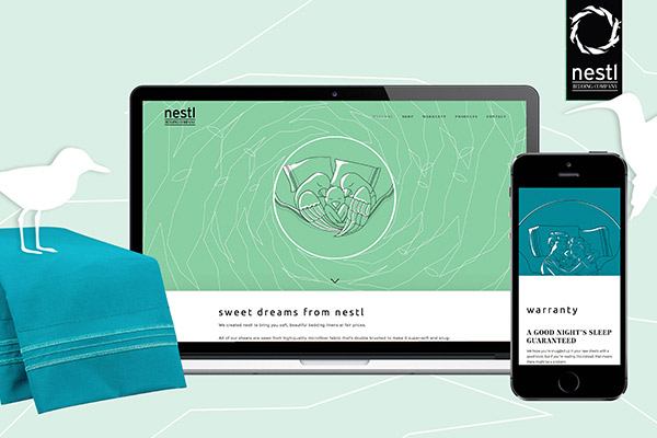 Nestl Bedding Co. Branding