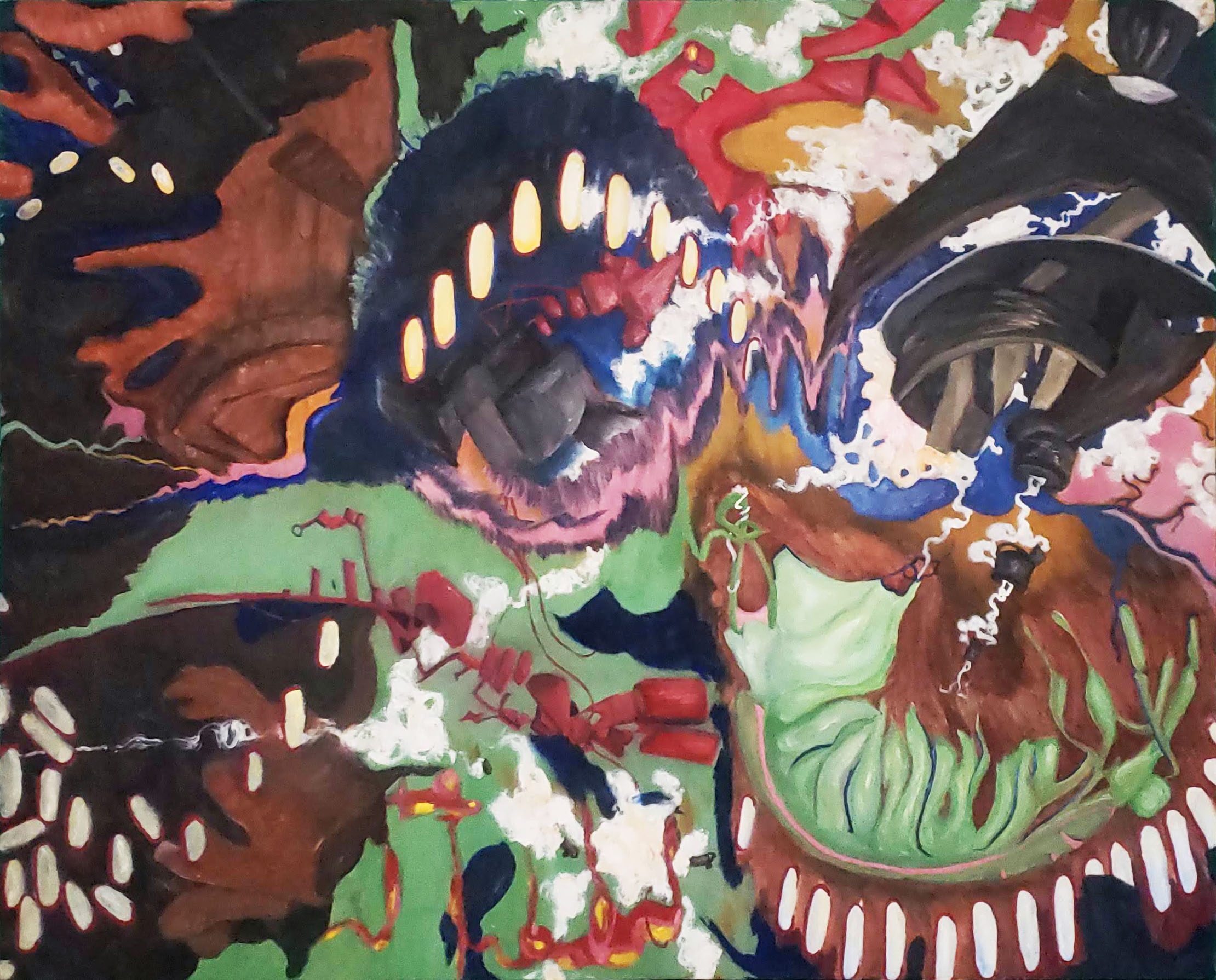 Oscillation Orthodox, oil on canvas, 60” X 48”