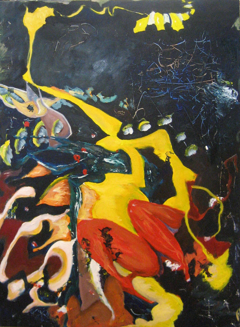 Street Flash, acrylic and oil on canvas, 36” X 48”