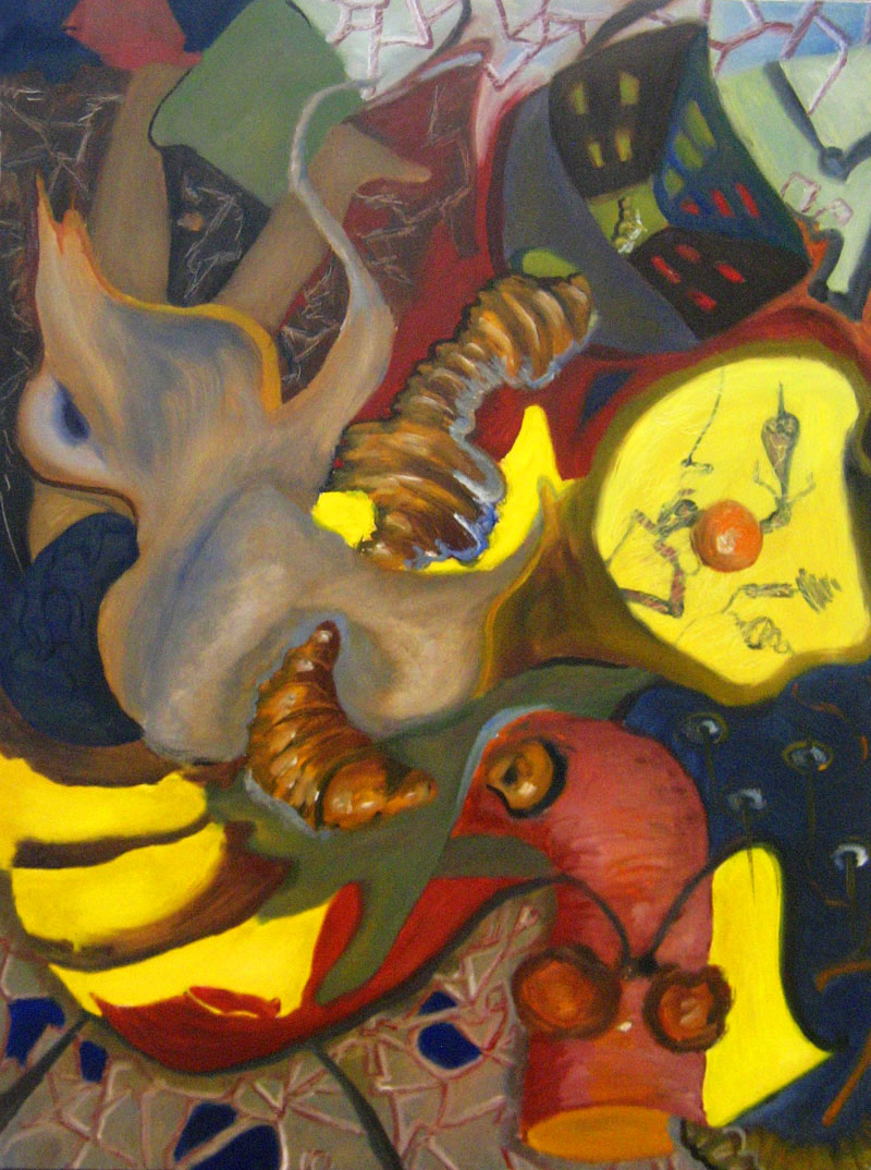 Poses and Osmosis, oil on canvas, 60” X 48”